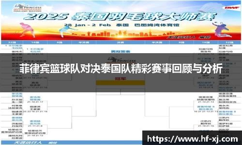 菲律宾篮球队对决泰国队精彩赛事回顾与分析